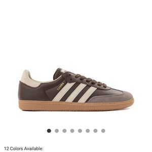 Adidas Samba Chocolate and Cream Sneakers